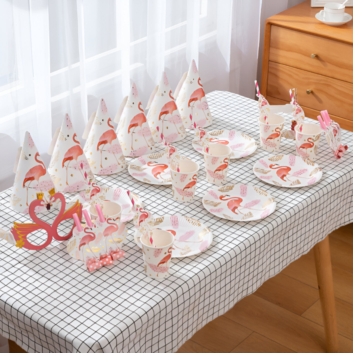 Flamingo Design Party Decoration Set - (PIIS217)