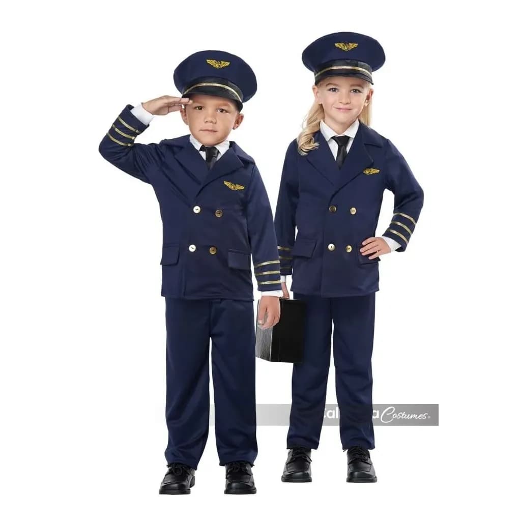 Airplane Pilot Kids Costume