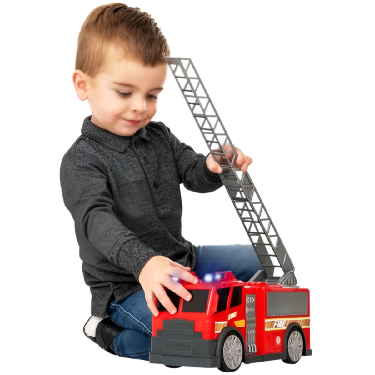 Teamsterz  Light & Sound Fire Engine Vehicle For Kids - (LMLT40)