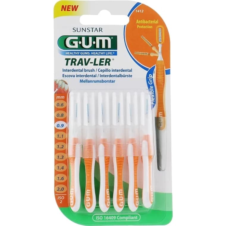 Gum Traveller Inter-Dental Tooth Brush 0.9MM (Size 2)