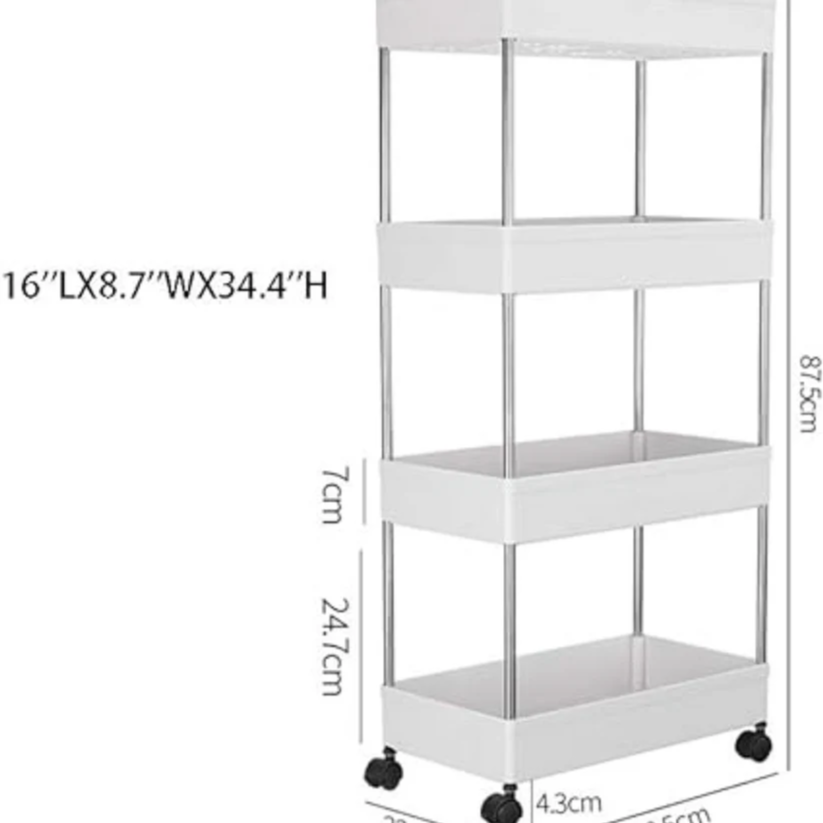 4 Tier Multifunction Plastic Shelf