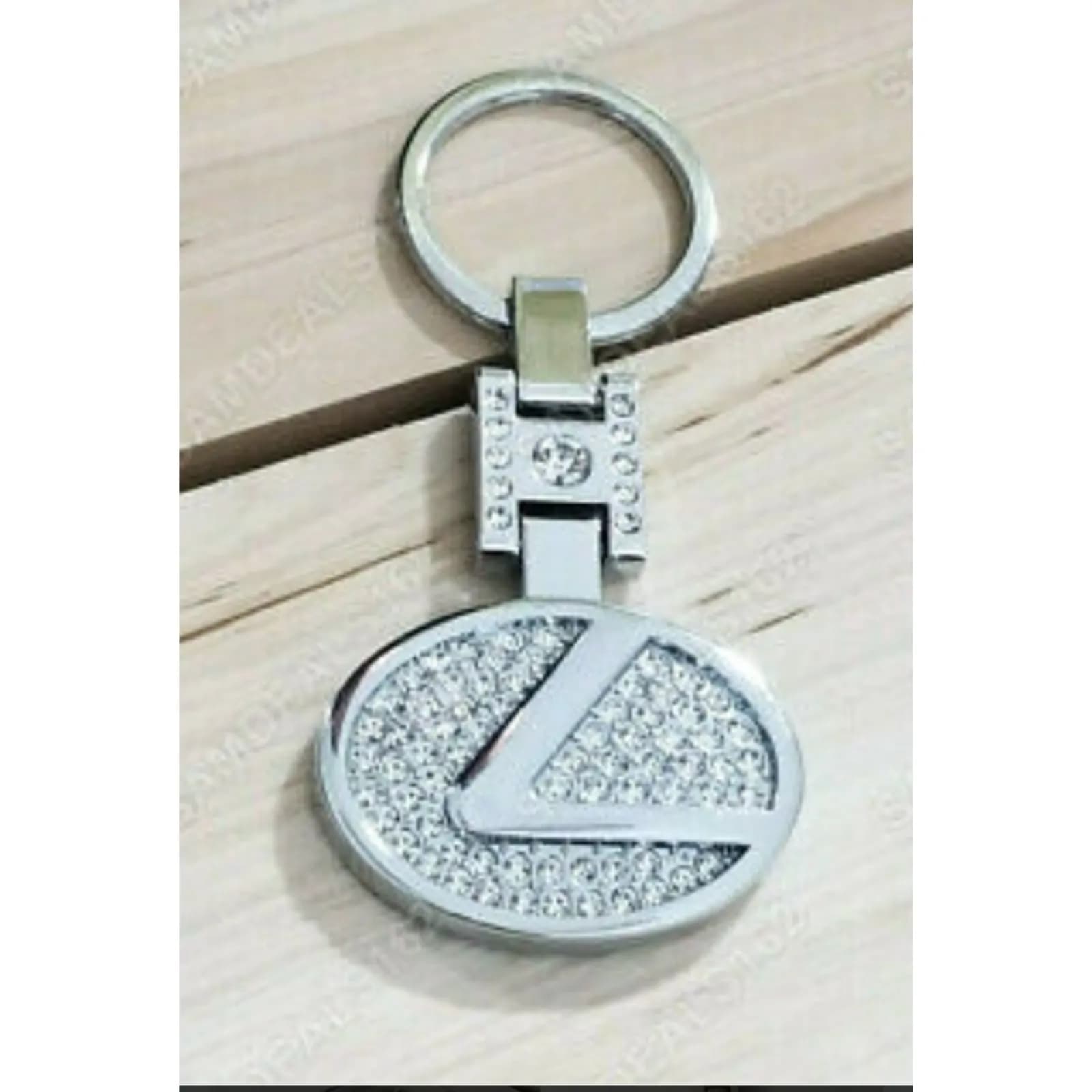 KEYCHAIN Steel CRYSTAL DIAMOND logo  LEXUS