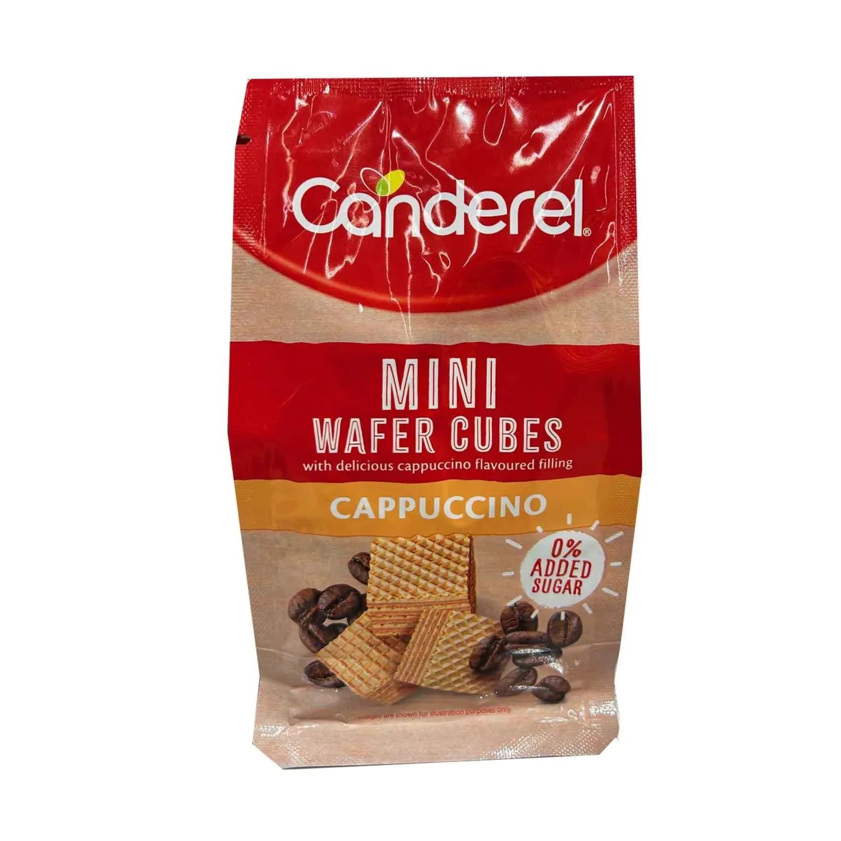 Canderel Mini Wafer Cubes With Delicious Cappuccino Flavored Filling 100gm