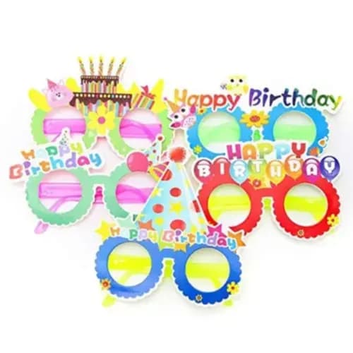 Happy Birthday Paper Party Glasses