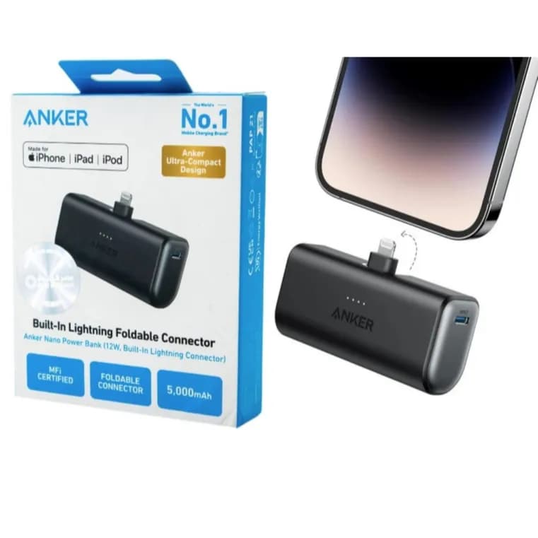 Anker Nano Power Bank for iPhone. iPad, iPod 5000mah - A1645H11