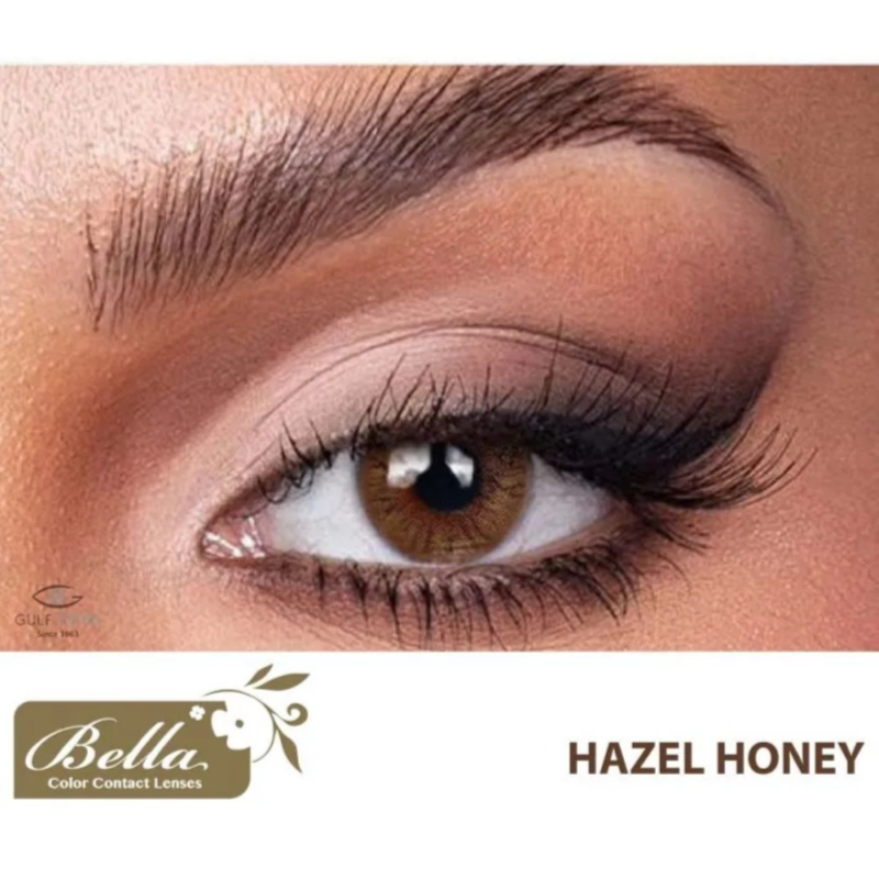 Bella One Day Color Contact Lenses Hazel Honey -10 Lenses