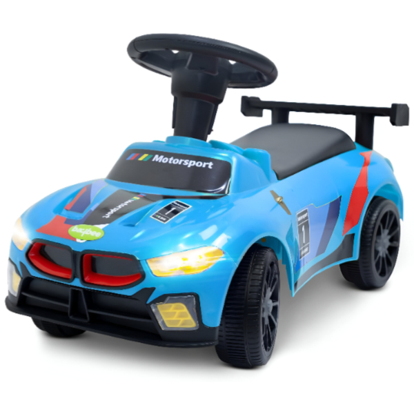 Baybee Drift Push Ride on Car Toy for  Toddlers -with Music, Light & Storage-Blue (ROBY50)