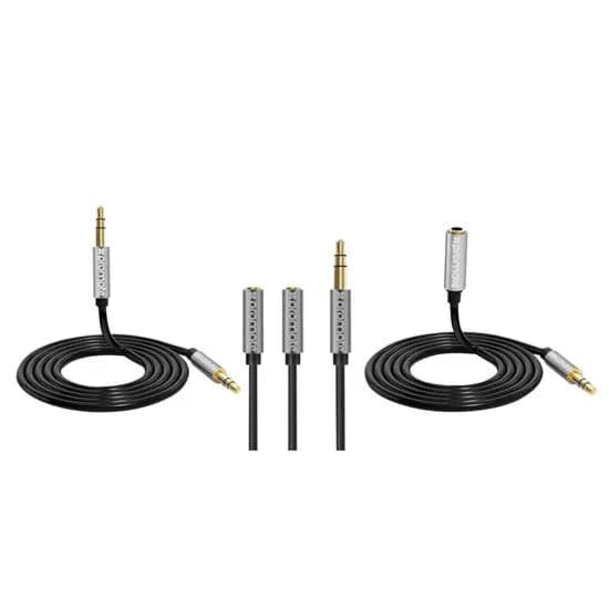 Promate AuxKit Premium 3-In-1 Auxiliary Cable Kit