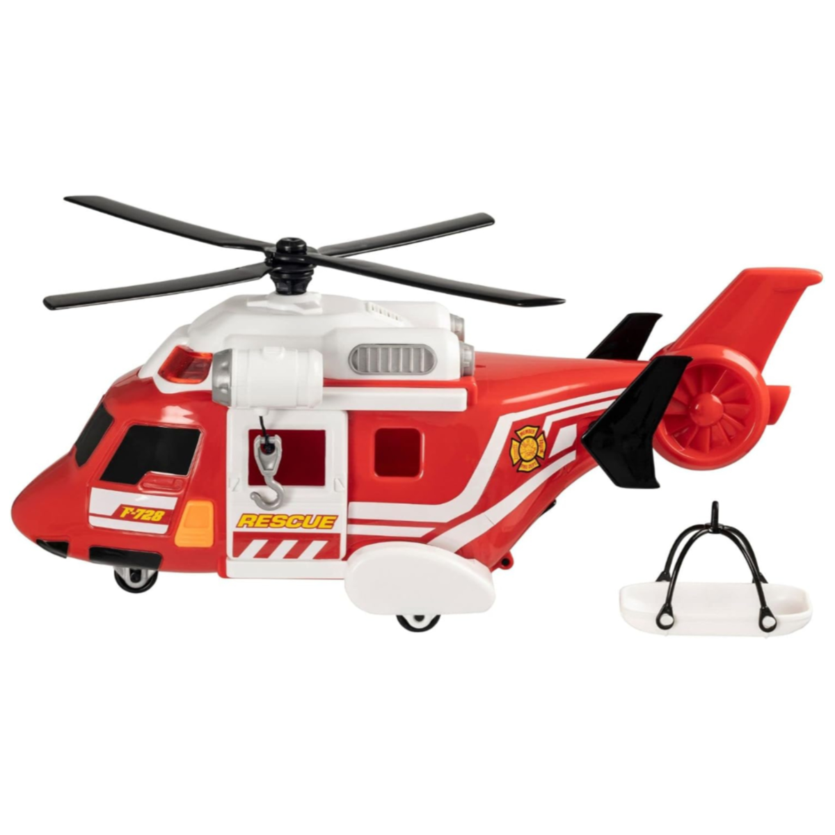 Teamsterz Fire Rescue Helicopter With Lights And Sounds For Kids - LMLT39