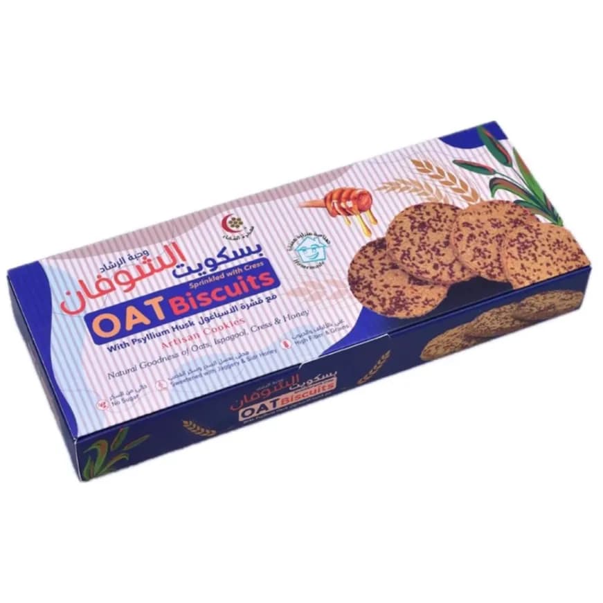 Mujeza OAT Biscuits With Psyllium Husk & Sprinkled with Cress  180g