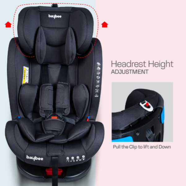 Baybee Convertible And 360° Rotatable Car Seat for Baby with Isofix (BCBY11)