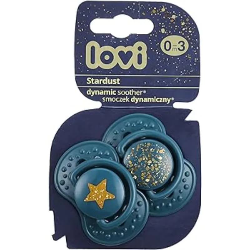 Lovi Soother Stardust Green 0-3M-2Pcs-22/892