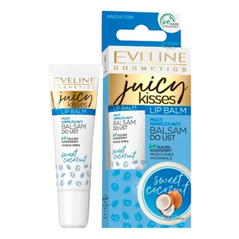 Eveline Juicy Kisses Sweet Coconut Lip Balm 12Ml