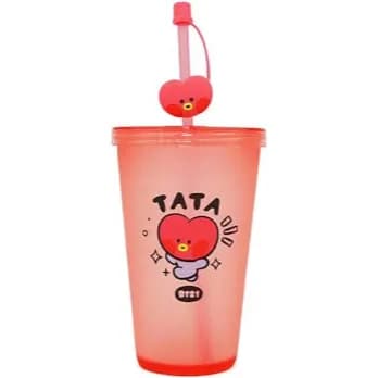 BT21 Minini Tumbler with Straw Tata