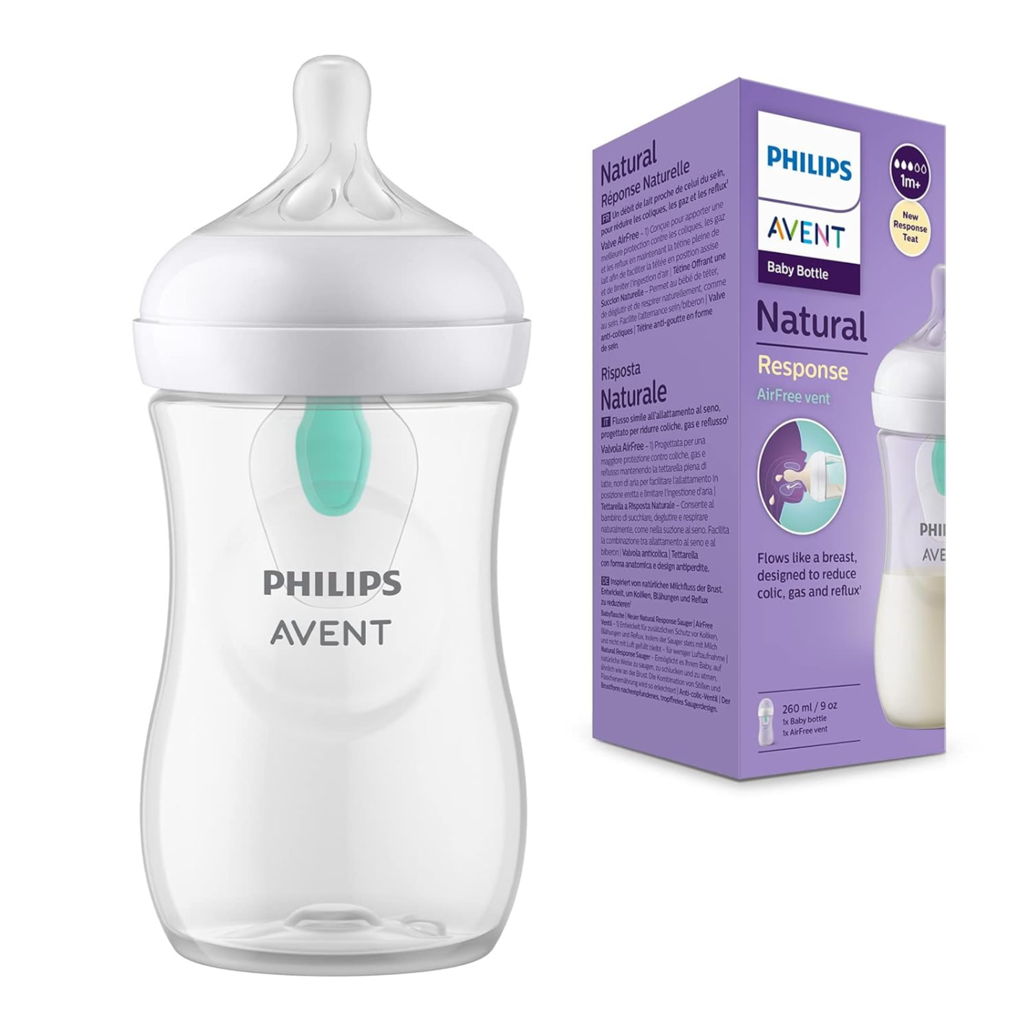 Philips Avent Natural Response Baby Bottle - 260ml