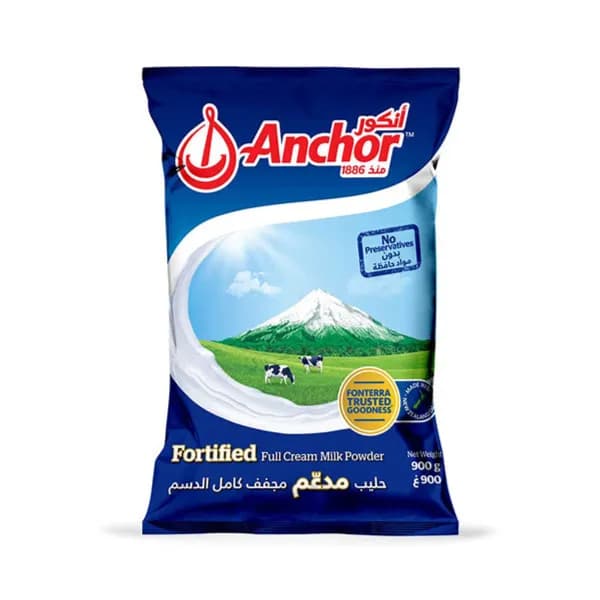 Anchor Fortified Full Cream Milk 900g