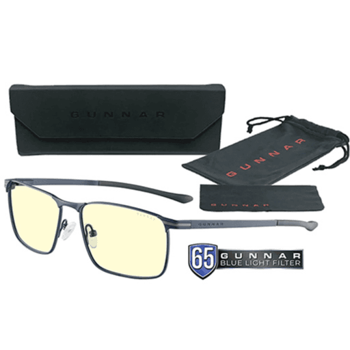 GUNNAR Rectangle Midnight Blue Mendocino Gaming Glasses TTM-11601