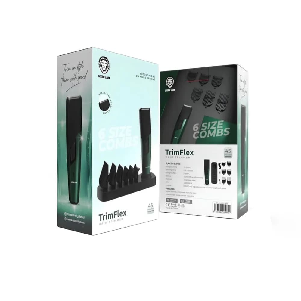 Green Lion Trim Flex Hair Trimmer - Black / Green