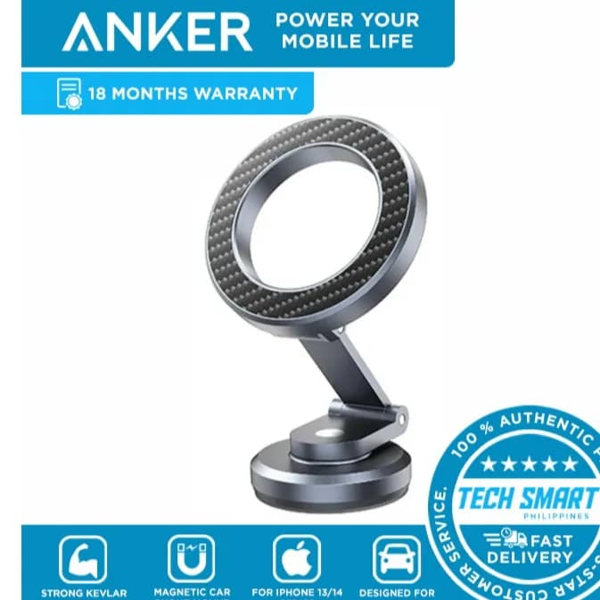 Anker N52 Magnetic Ring Foldable Car Mount Strong Magnetic