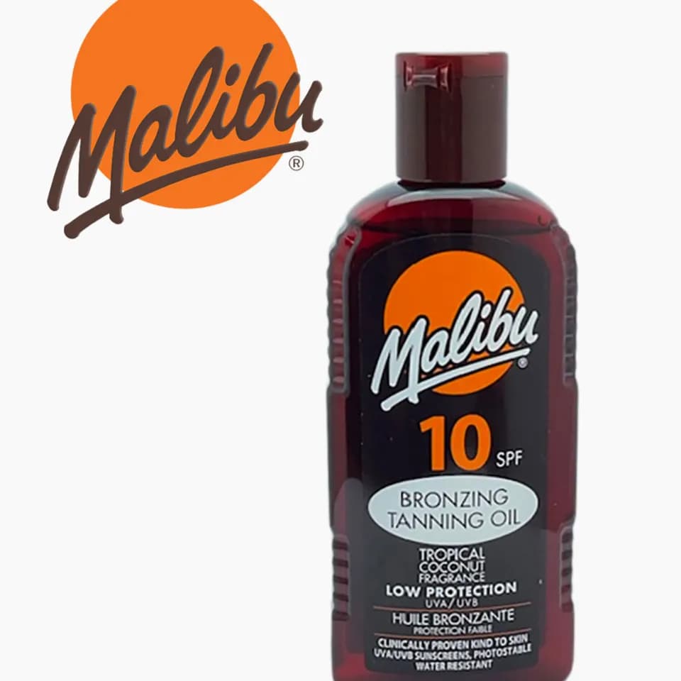 Malibu  Spf 10 Bronzing Tanning Oil With Low Protection 200Ml