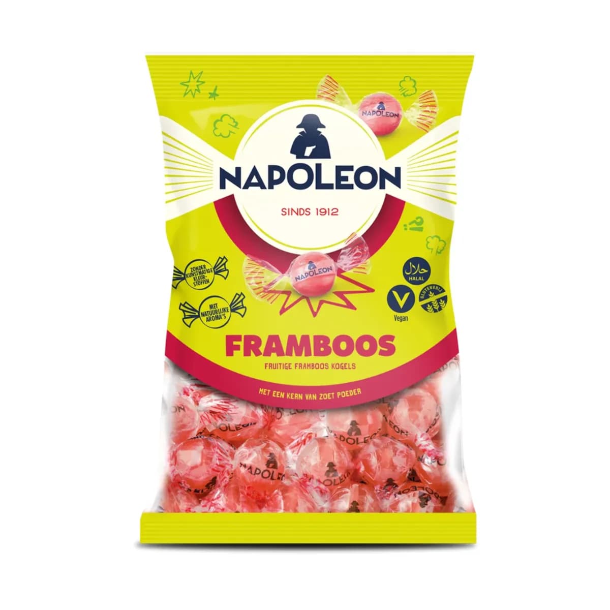 Napoleon Candy Balls Raspberry 150gm