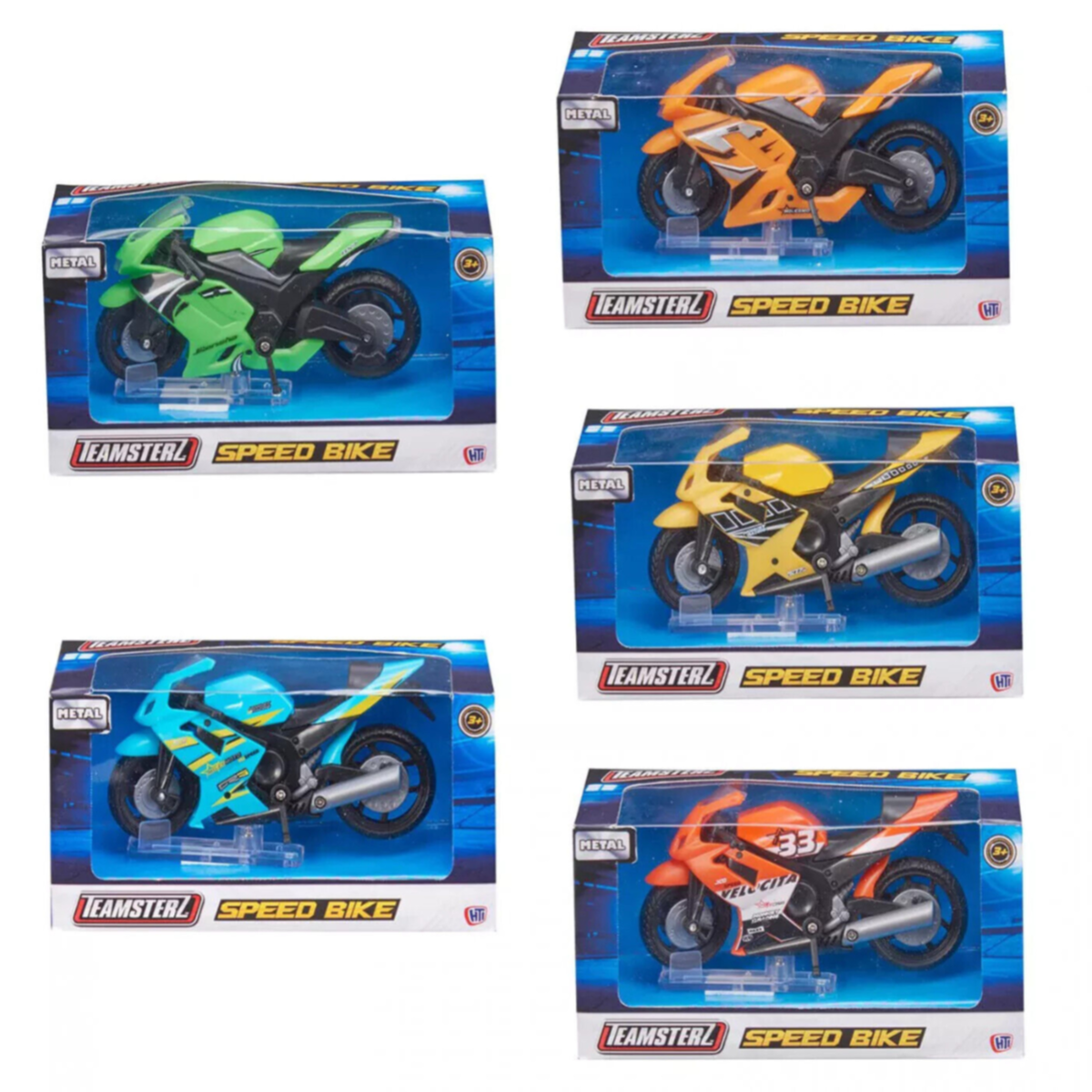 Teamsterz Speed Bikes Playset Toy For Kids Assorted Pack Of 1  - VLLT28 