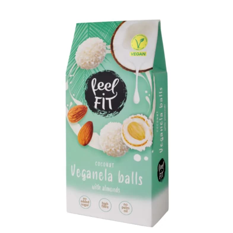 Feel Fit Veganela Coconut Balls With Almond 63 G