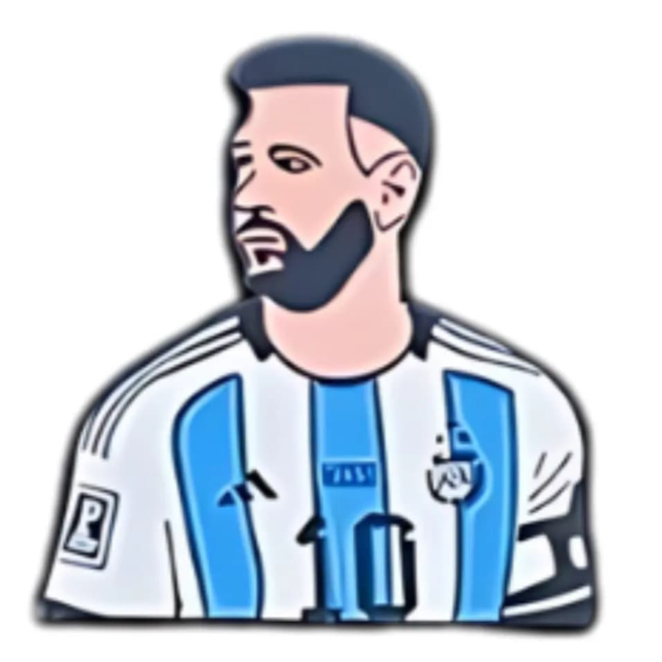 Metal sticker  LOGO MESSI