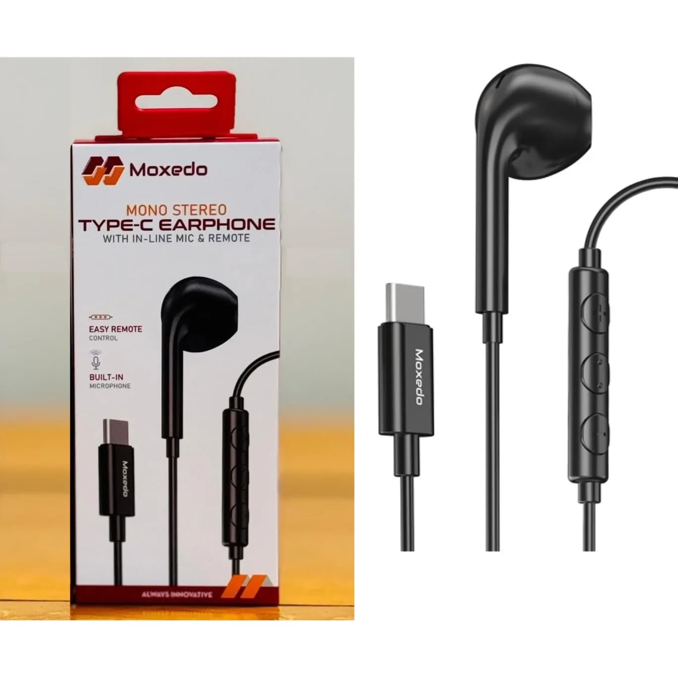 Type-C Single Headset - Moxedo black