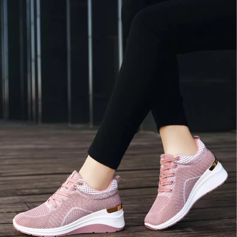 High Tide Shoes Breathable Thick Sole  Women's Sneakers. 691-pk