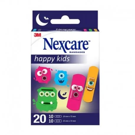 N/C HAPPY KIDS MONSTER PLASTER ASSTD 20'S