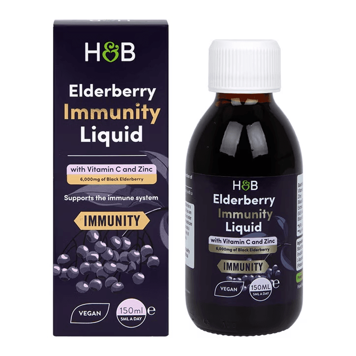 Elderberry Immunity Liquid with Vitamin C & Zinc