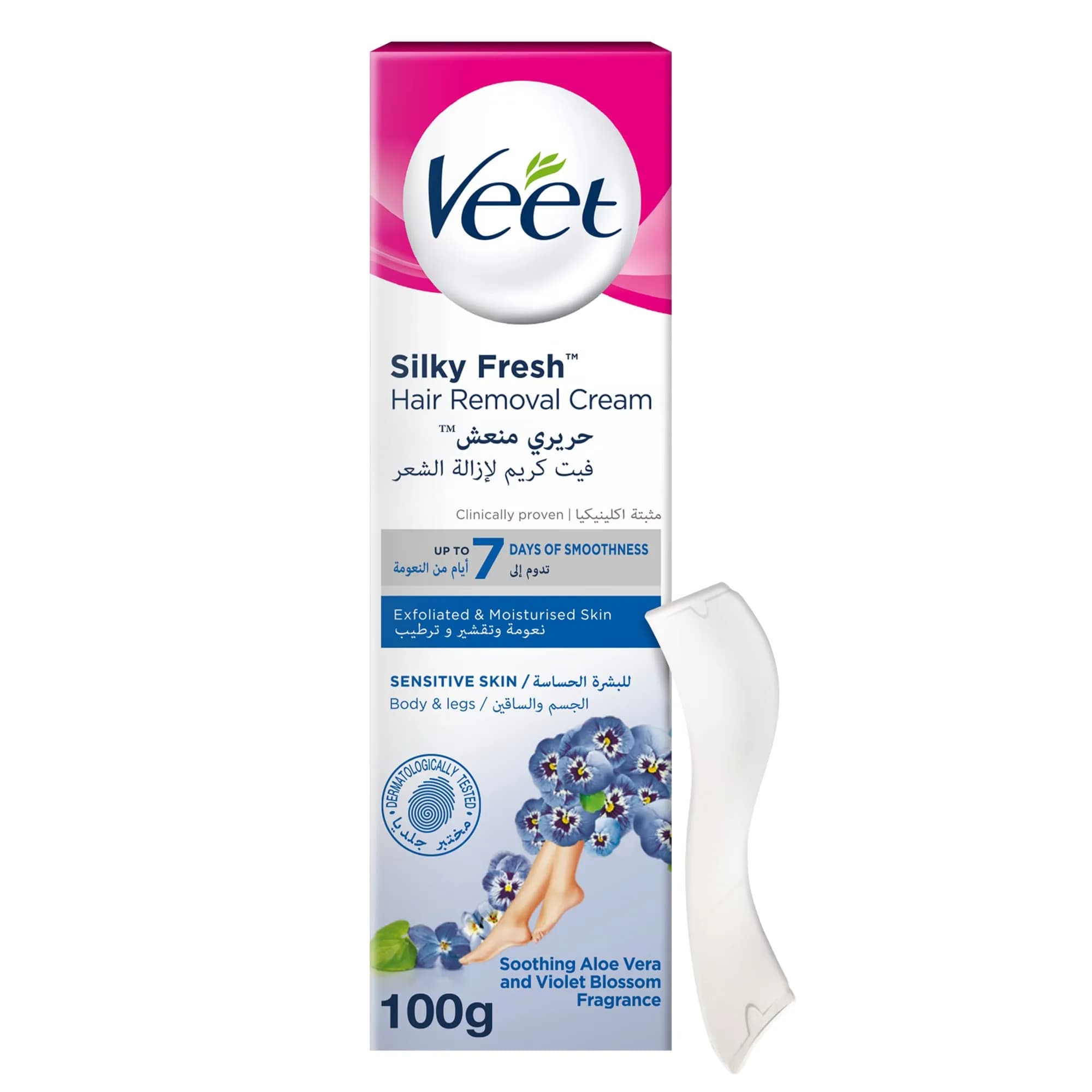 Veet Silky Fresh Hair Removal Cream Sensitive Skin Body &legs