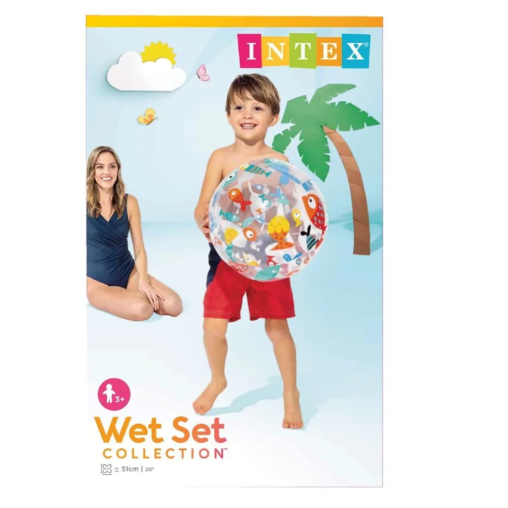 Intex Lively Beach Ball 51Cm 20Inch 59040Np