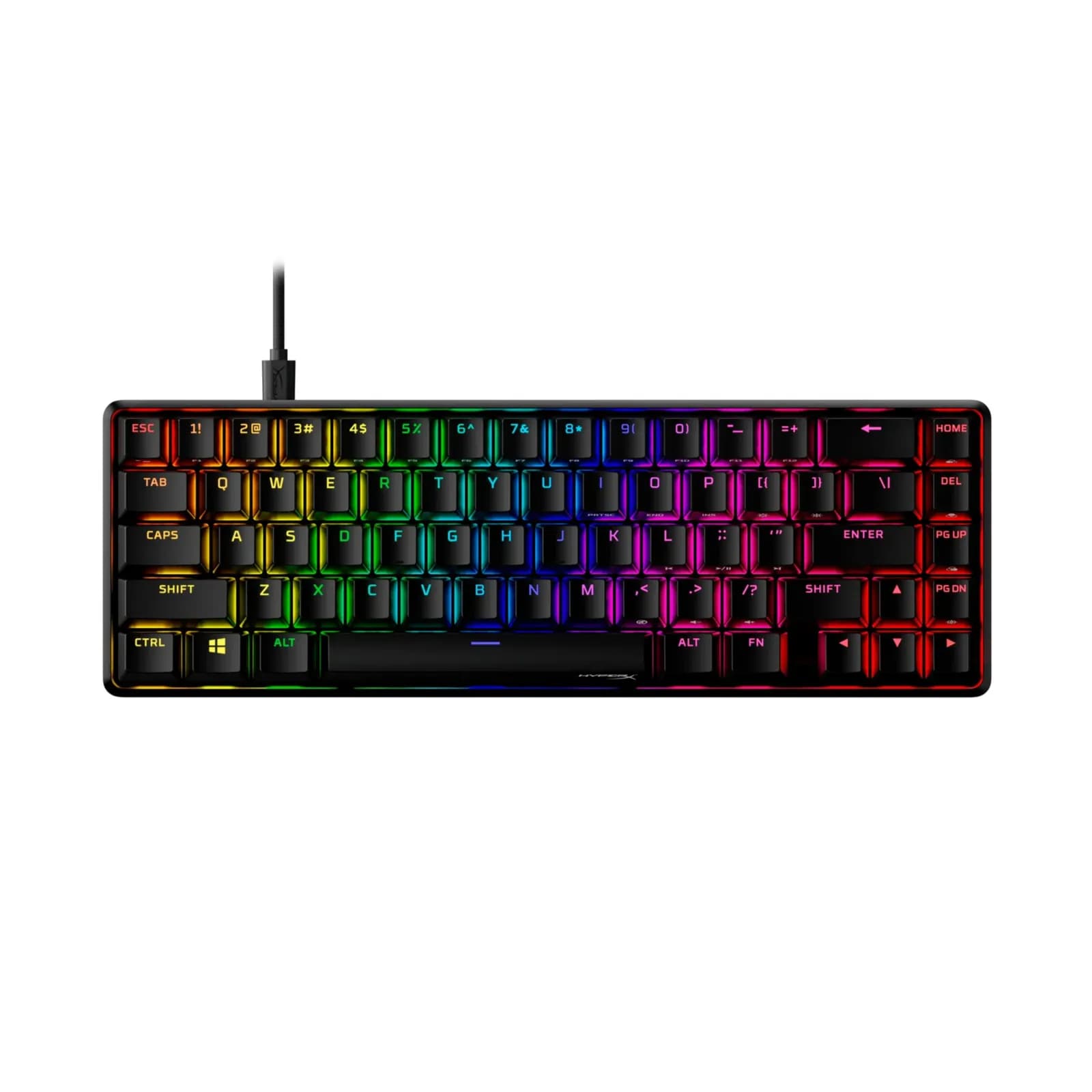 HyperX Alloy Origins 65 - Mechanical Gaming Keyboard – Compact 65% Form Factor - Linear Red Switch - Double Shot PBT Keycaps - RGB LED Backlit - NGENUITY Software Compatible,Black