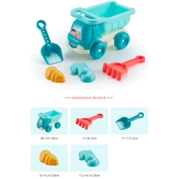 Truck Beach Toys-5 Pieces Set For Kids  (BTQL30