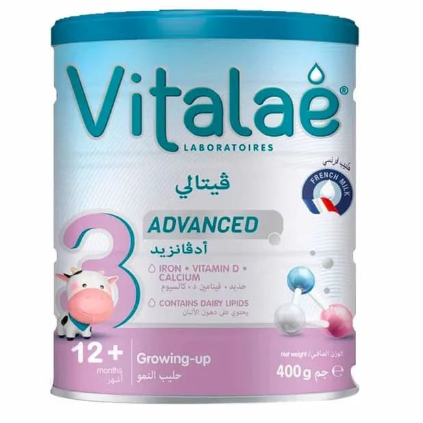 VITALAE ADVANCE 3 MILK 400 GM (GROWING UP FORMULA 12+ MONTHS )