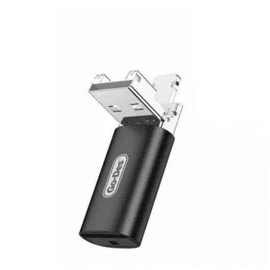 GD-CT190 TF to USB-A/Lightning 2in1 OTG Memory Card Reader
