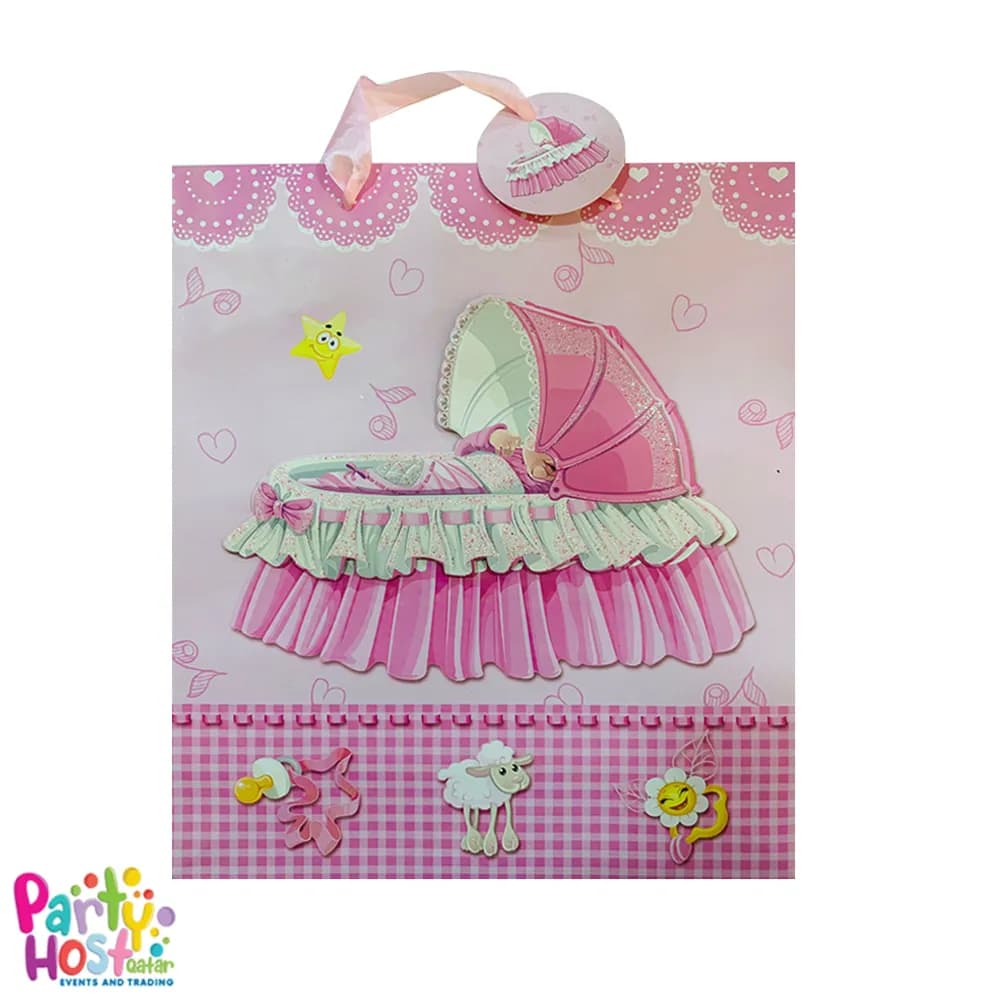 Baby Crib Pink Bag (12pcs)