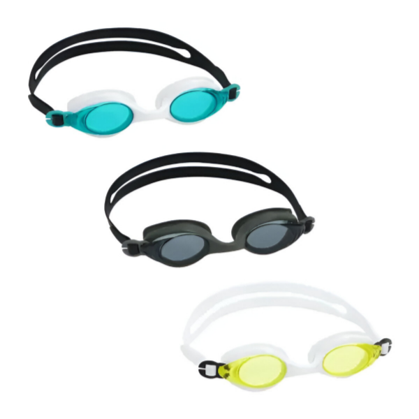 Bestway Lightning Pro Swimming Goggles For Adult 14+  - Assorted - 1 Piece Set - POLT165