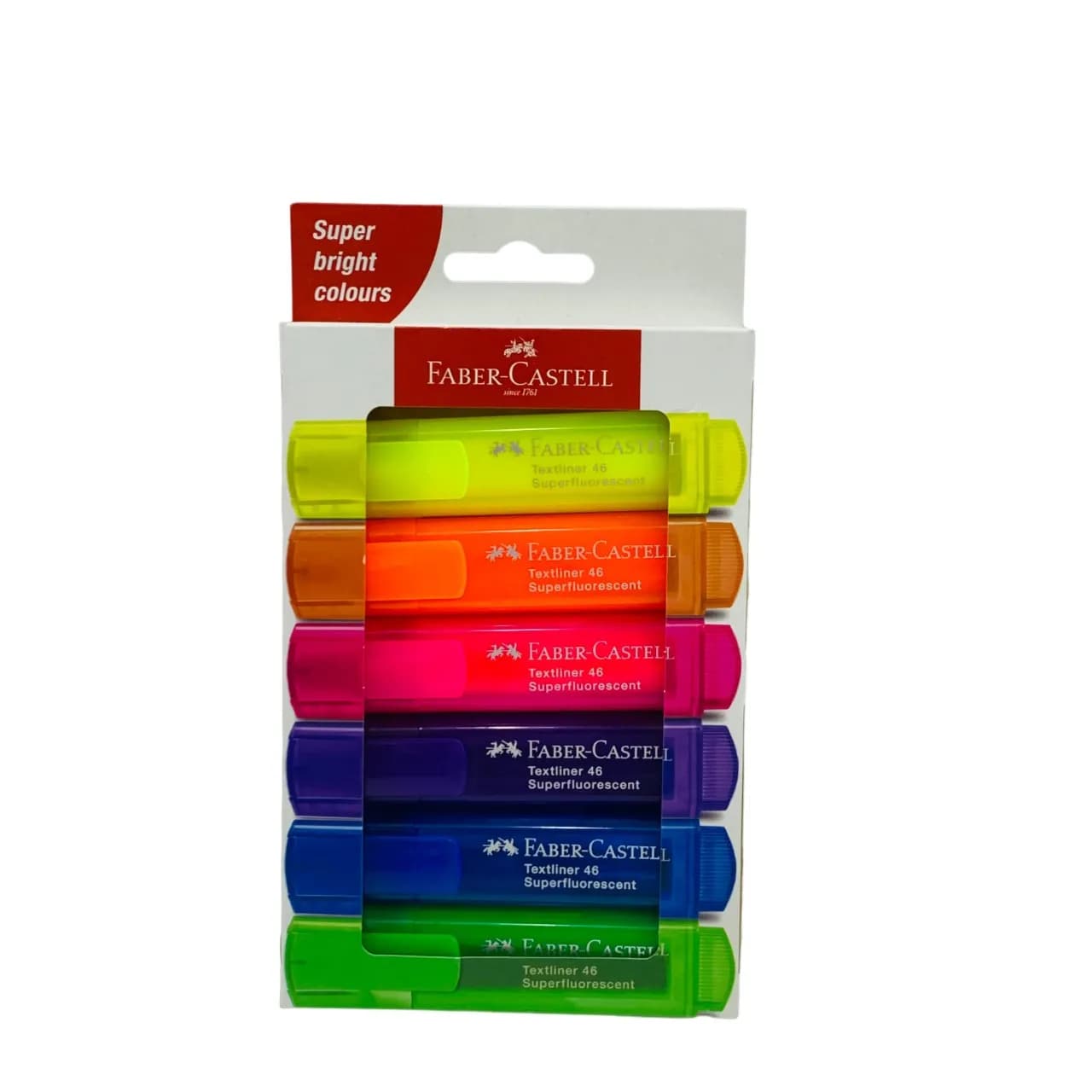 Faber Castell Highlighter Super Bright Colours 1x6