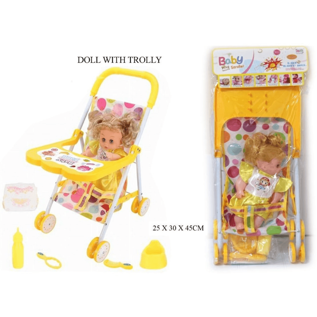 Doll with Trolly no.cs7882b-1