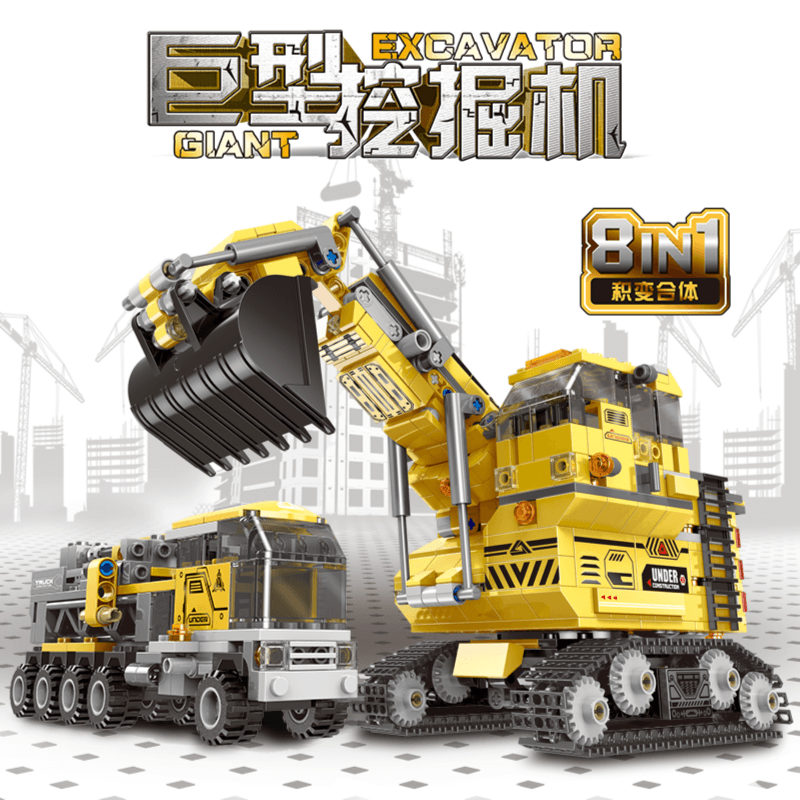 3 In 1 Excavator Collection (A, B, C, D, E, F, G, H)