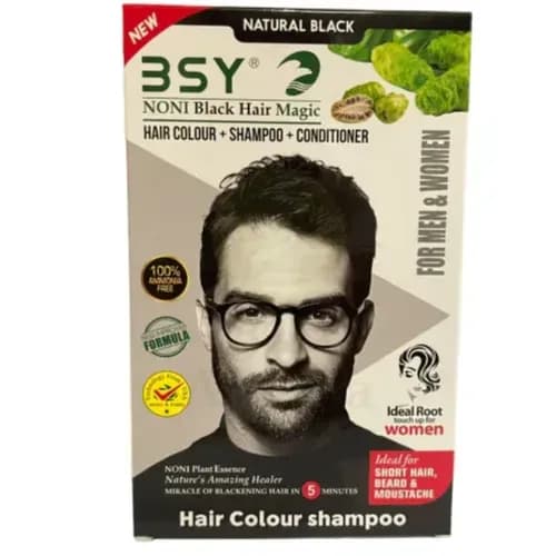 Bsy Noni Blk Hair Magic Hair Dye Shamp.12Ml