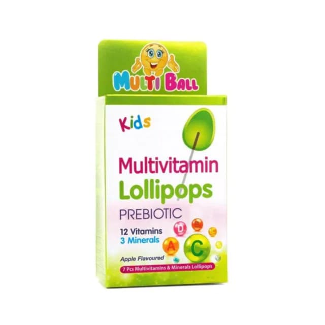 Multiball Kids Multivitamin Lollipops 7'S 7PC