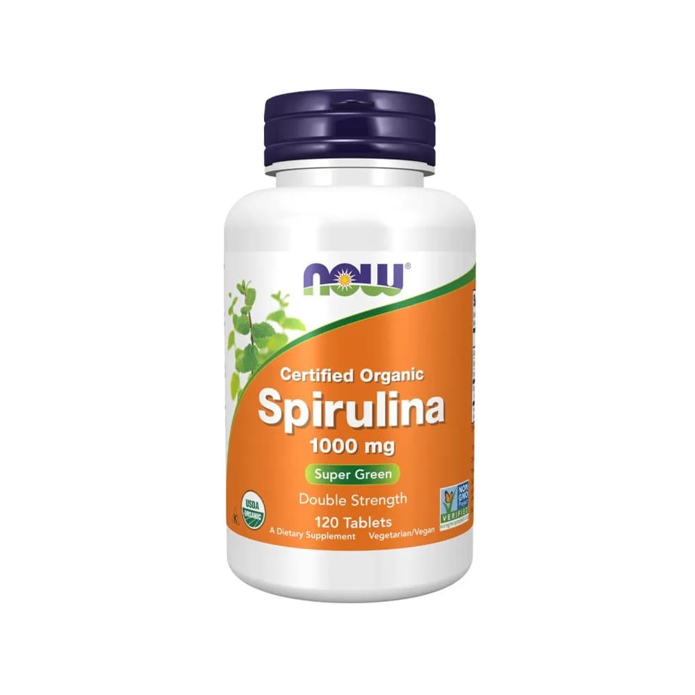 NOW SPIRULINA 1000MG 120 TABLETS