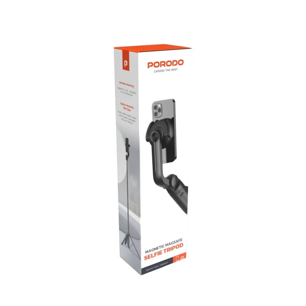 Porodo Magnetic Magsafe Selfie Tripod - Black