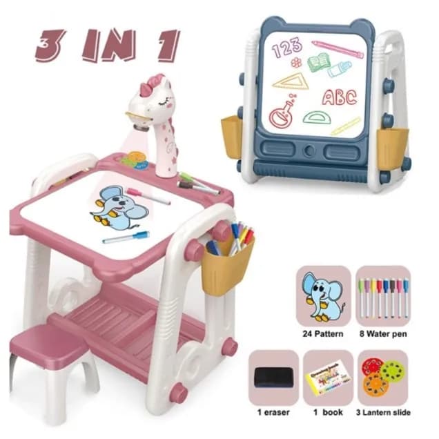 Painting Table With Projection NO.YM2210 pink color