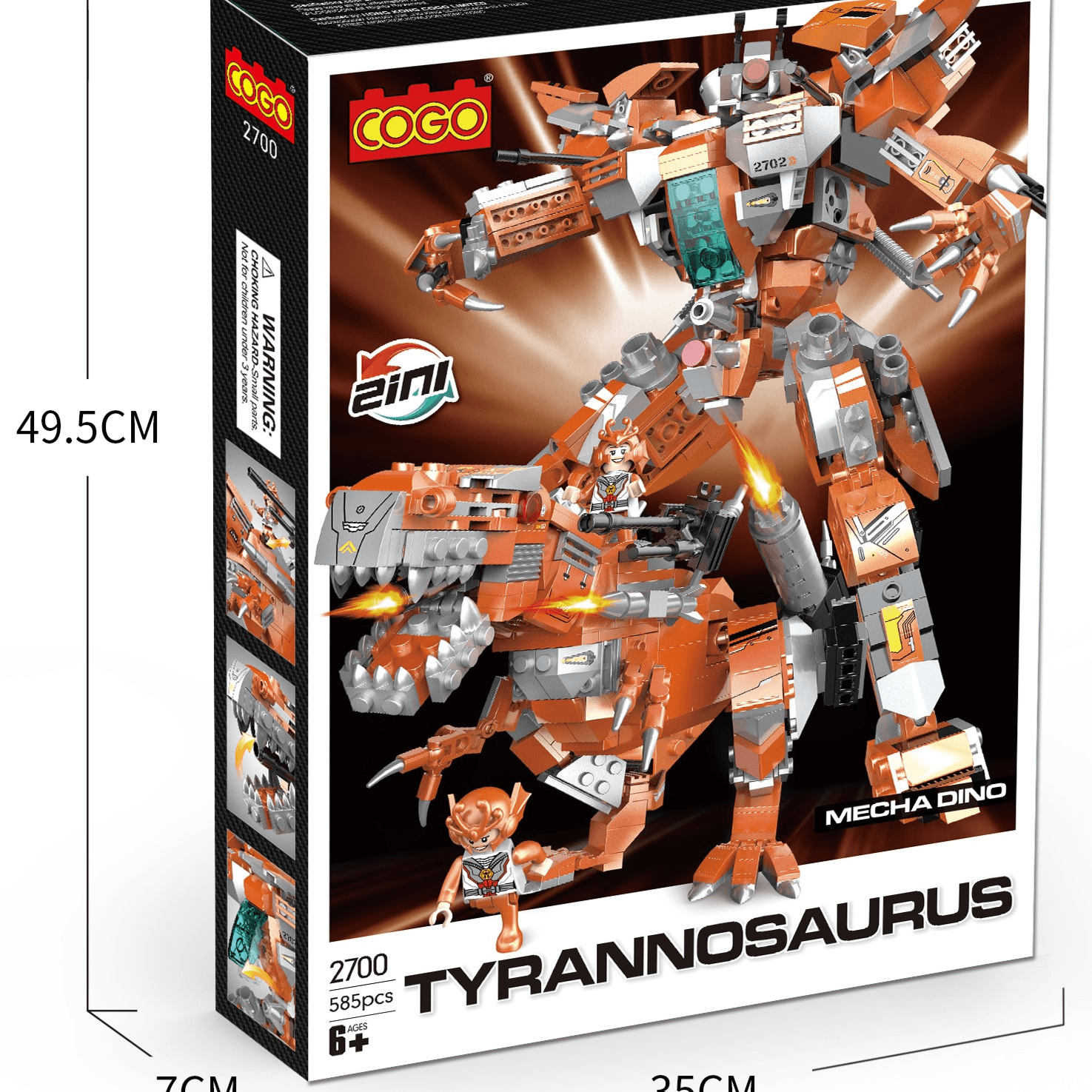 Mecha Dino (Tyrannosaurus) 2 In 1