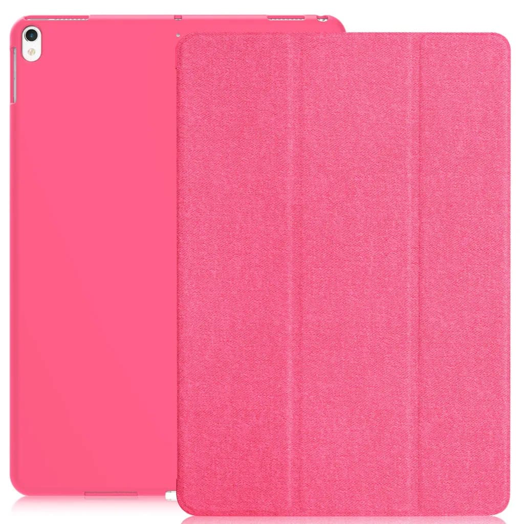 Book Cover Smart Case for iPad 10.2 Inch - Hot Pink